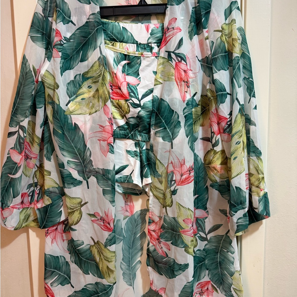 Floral Kimono 3 Piece Set